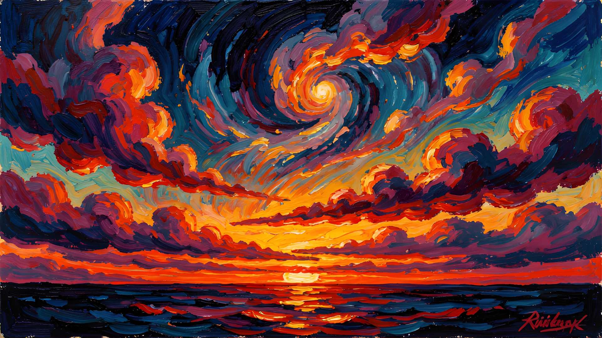 Misty Morning Landscape