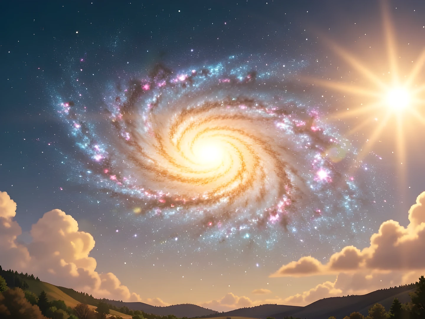 Galactic Morning Sky