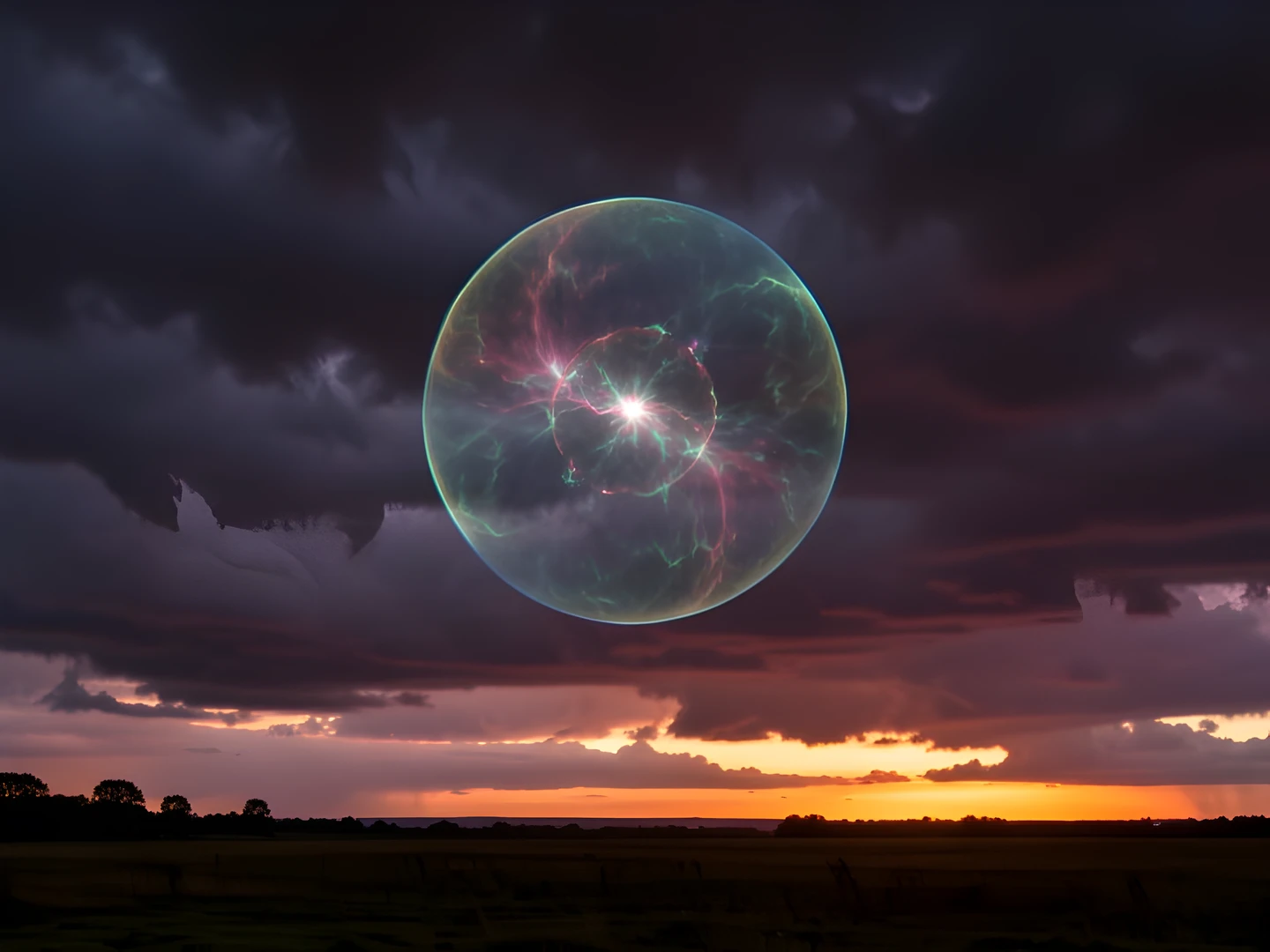 Galactic Stormy Sunset