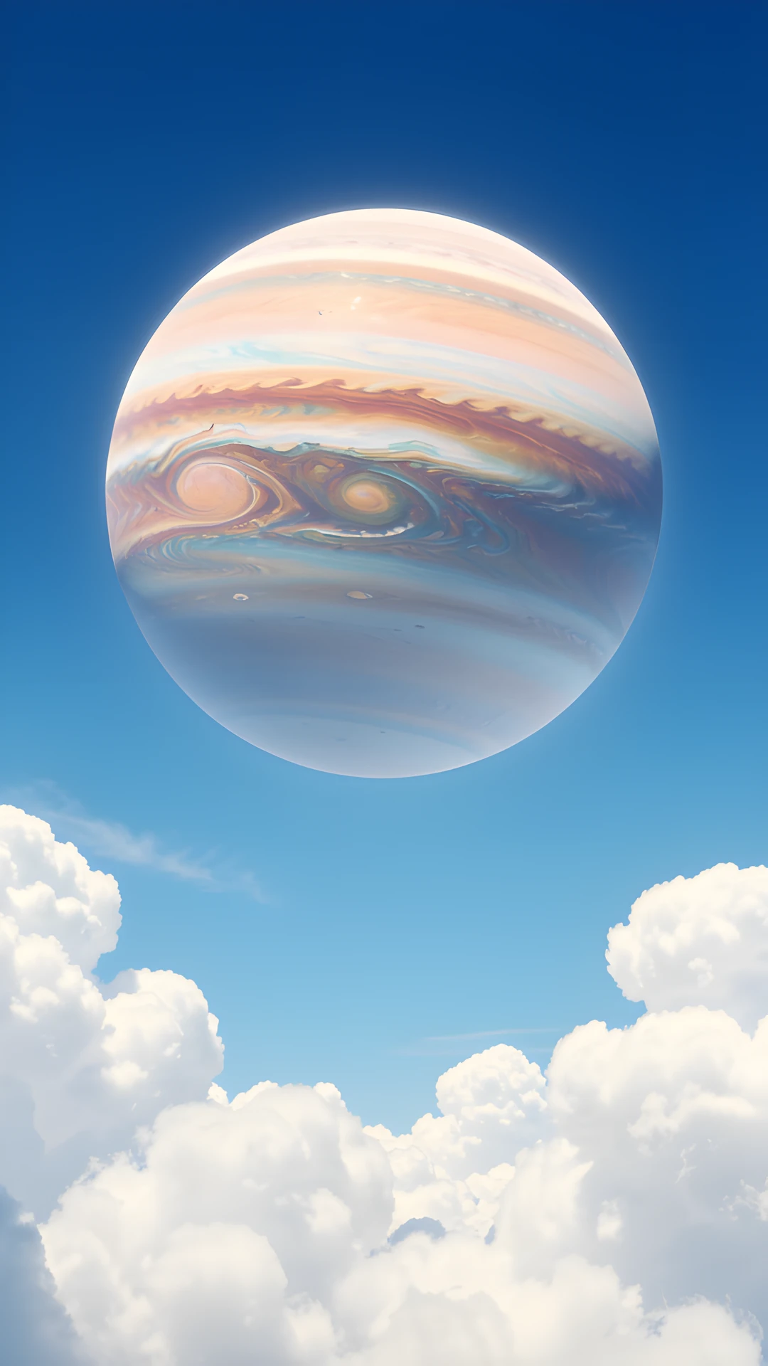 Stormy Jupiter Moon