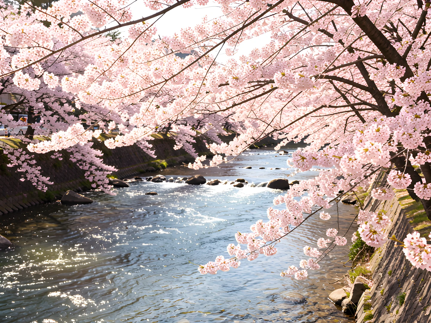 Cherry Blossom River