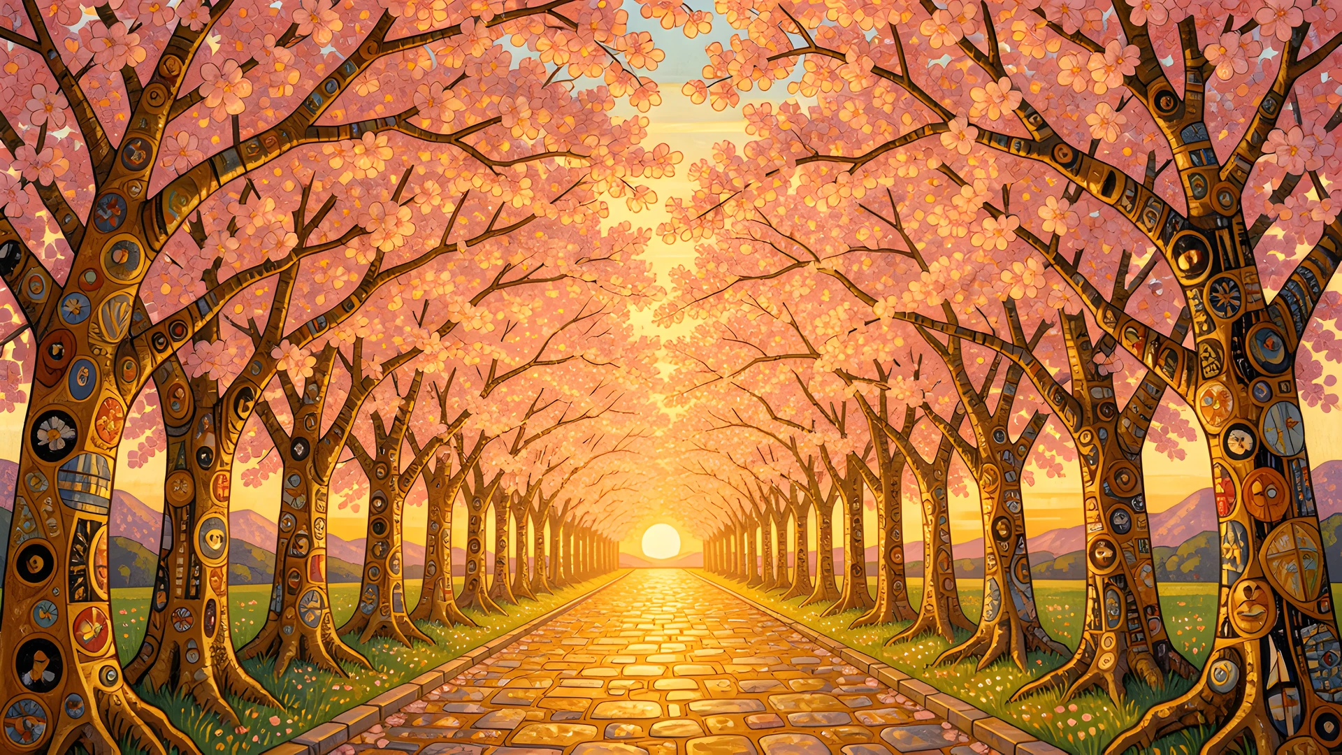 Golden Cherry Blossom