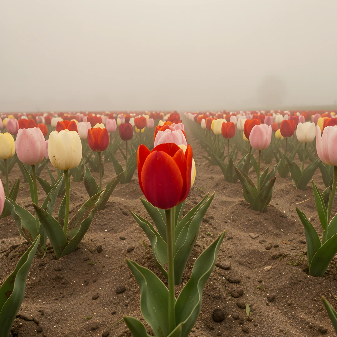 Tulip Field Storm