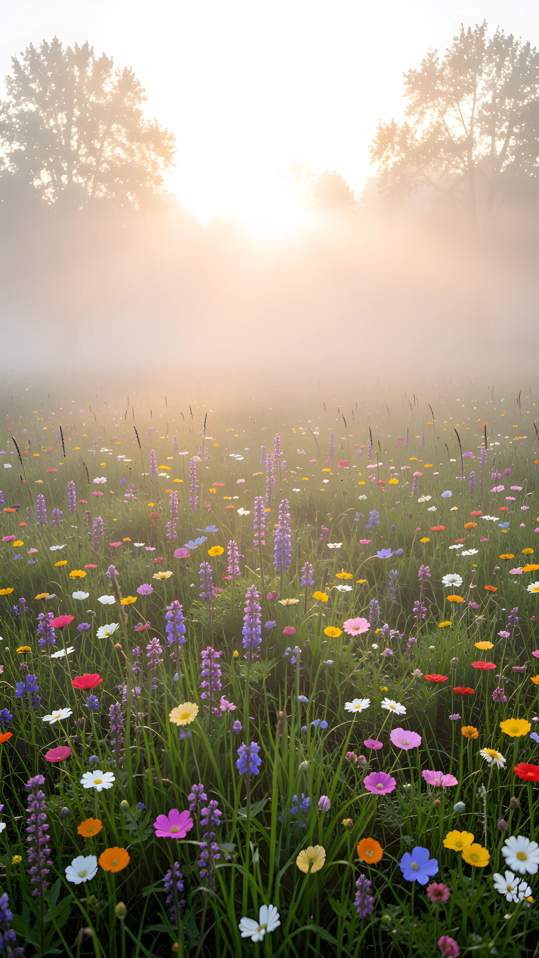 Wildflower Meadow Morning