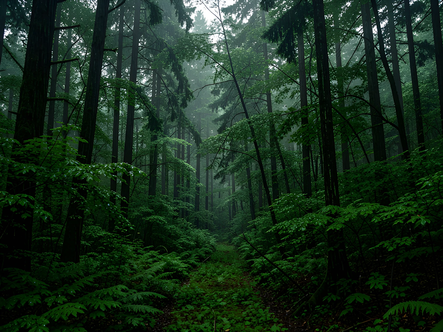 Dark Forest Night