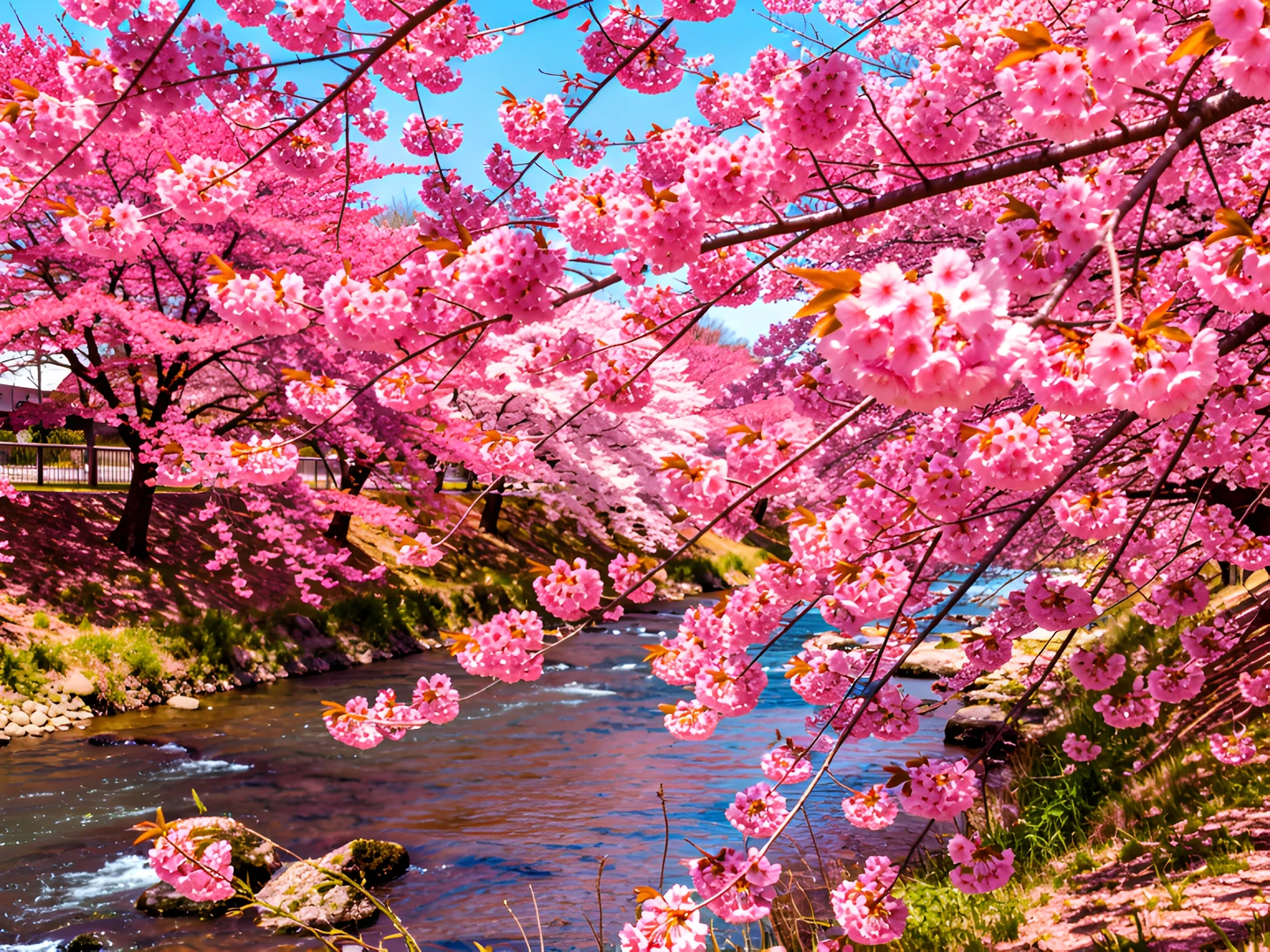 Cherry Blossom River