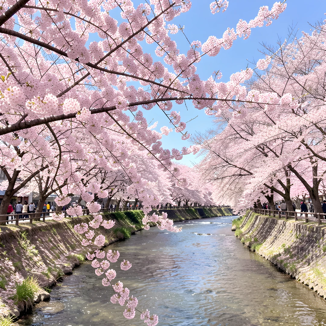 Cherry Blossom River