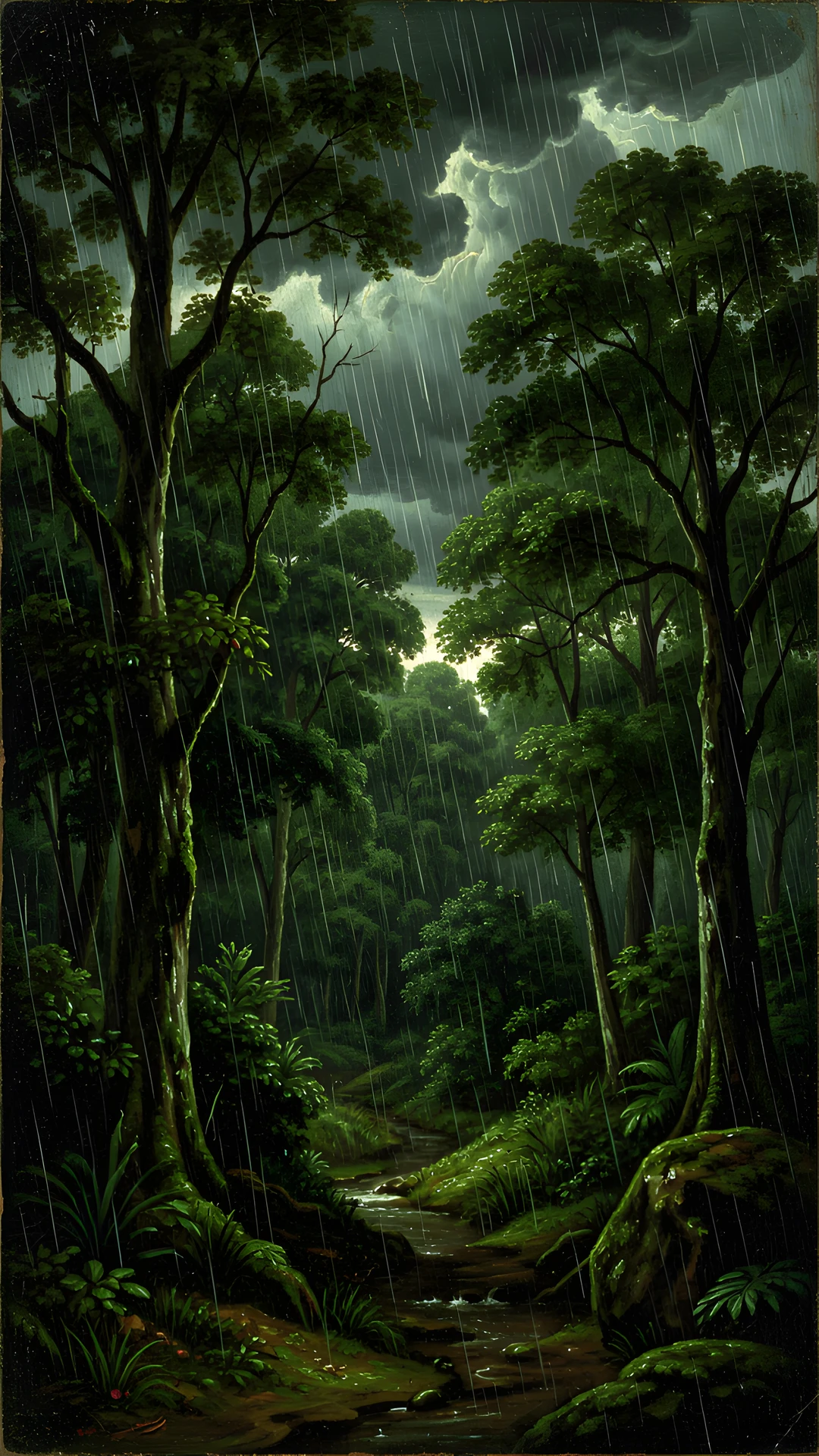 Rainy Forest Night