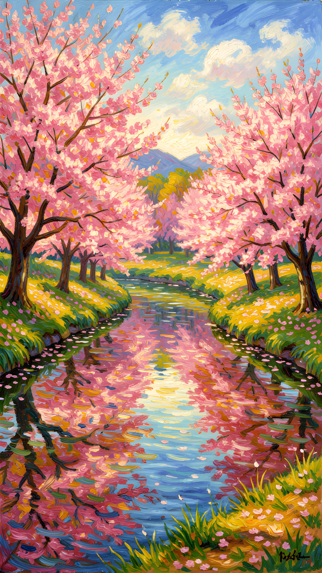 Cherry Blossom River