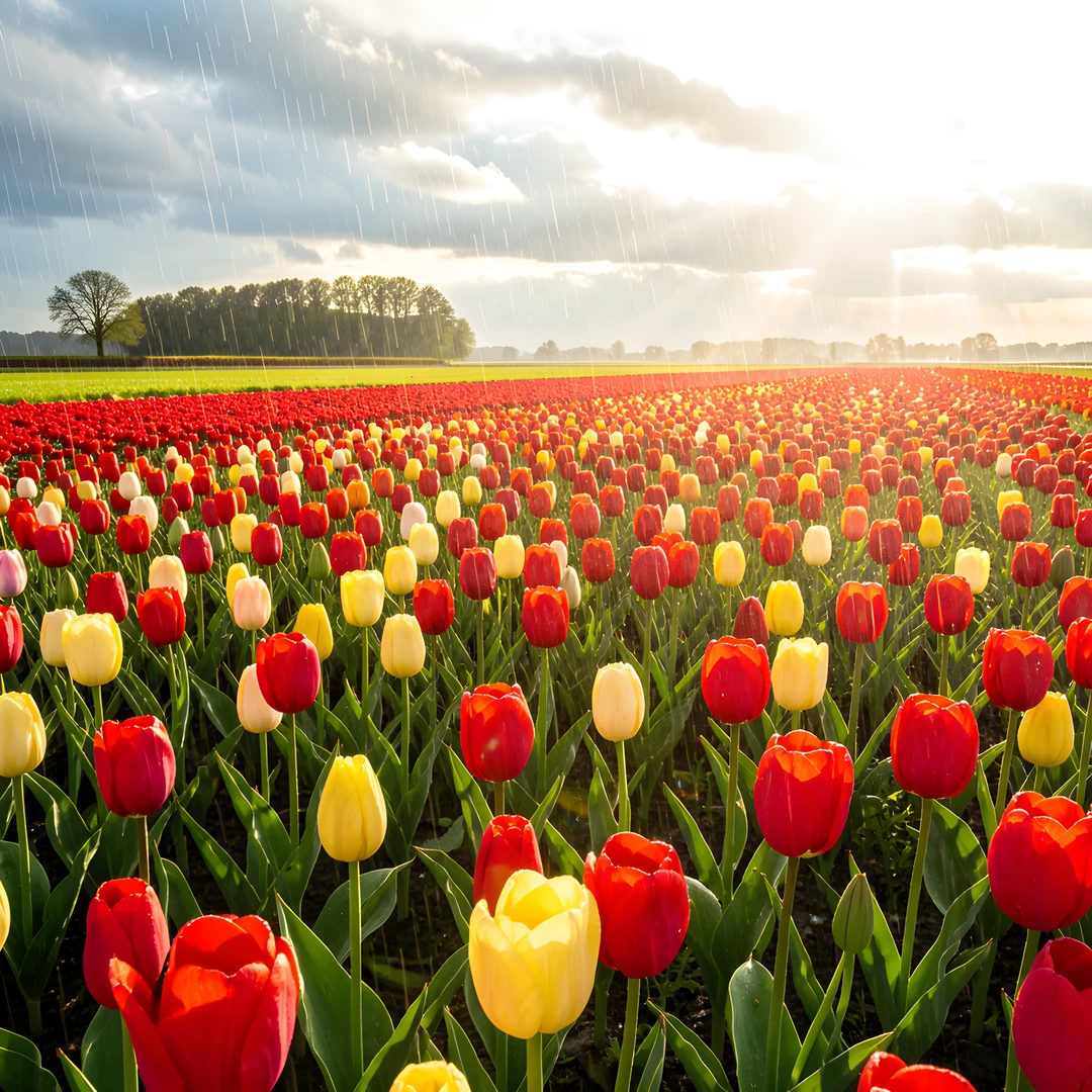 Tulip Field Bloom