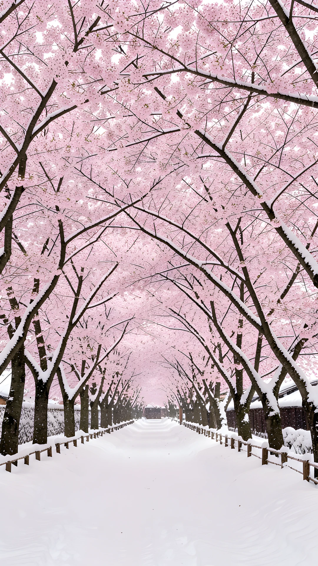 Snowy Cherry Blossom
