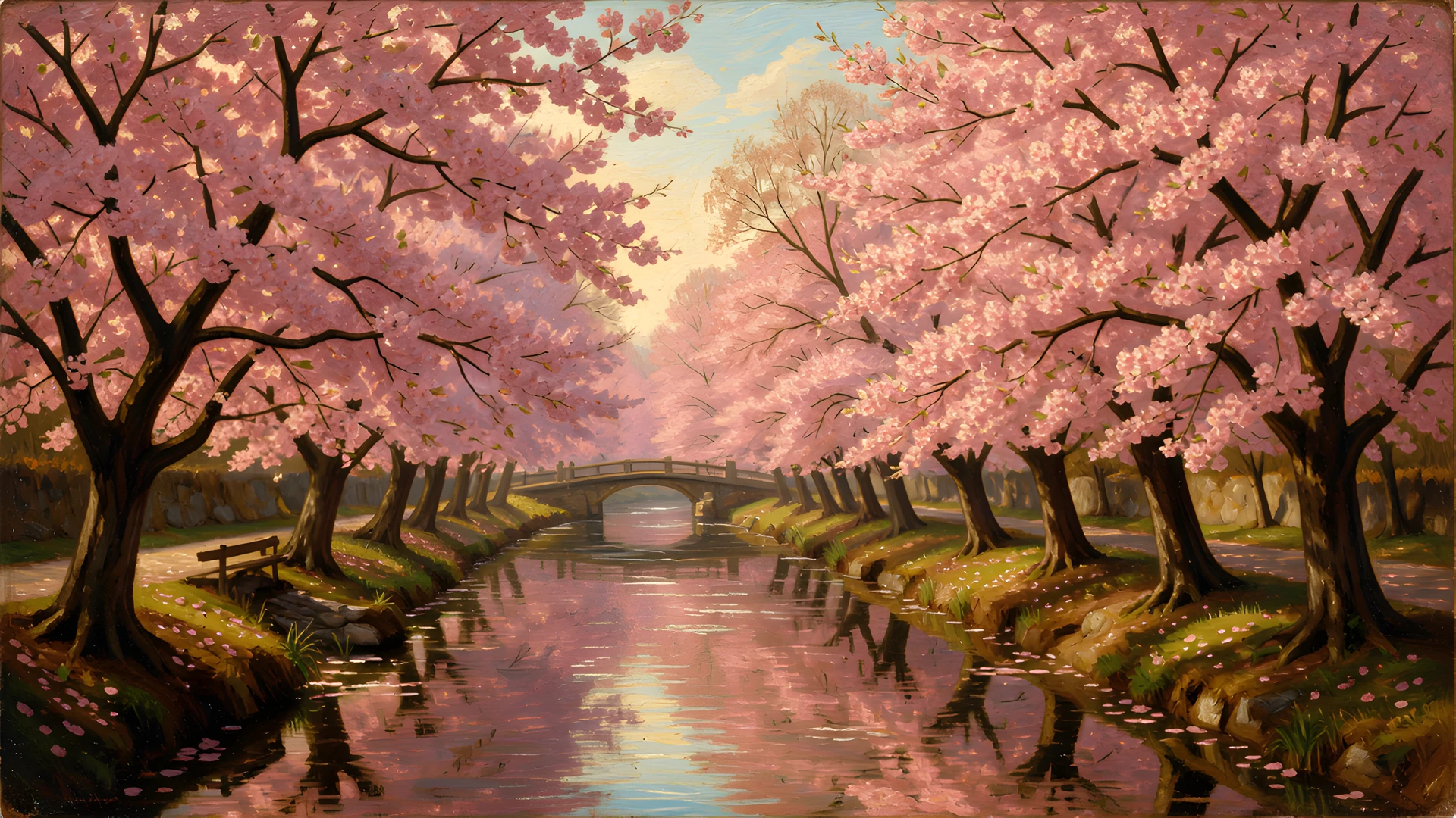 Cherry Blossom River