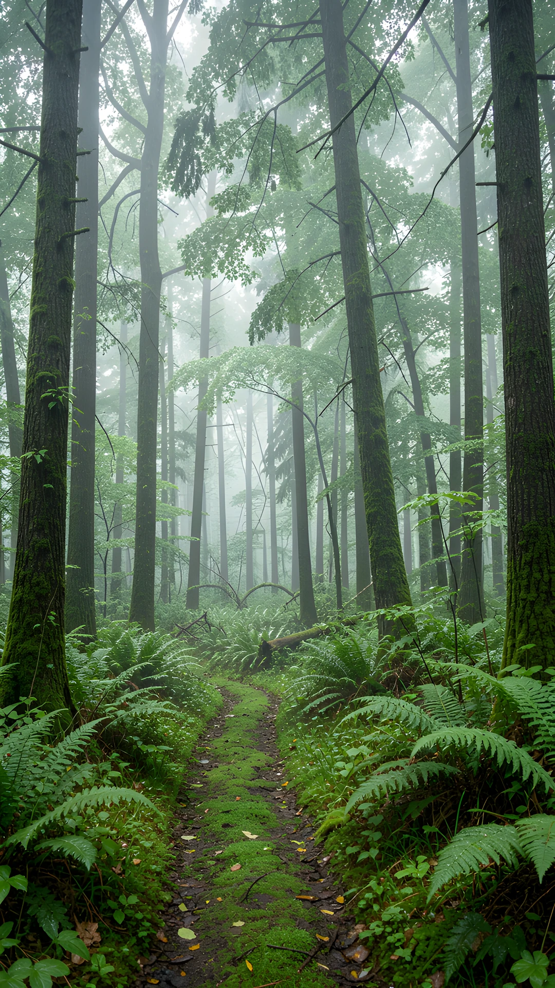 Misty Forest Bloom