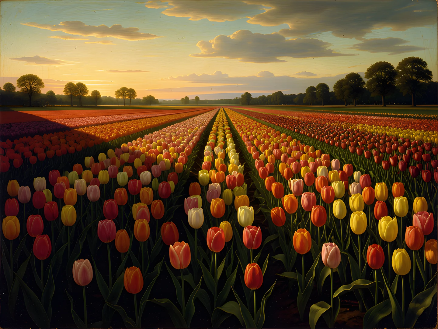 Galactic Tulip Sunset