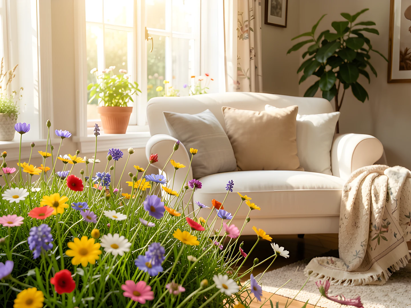 Vibrant Garden Scene