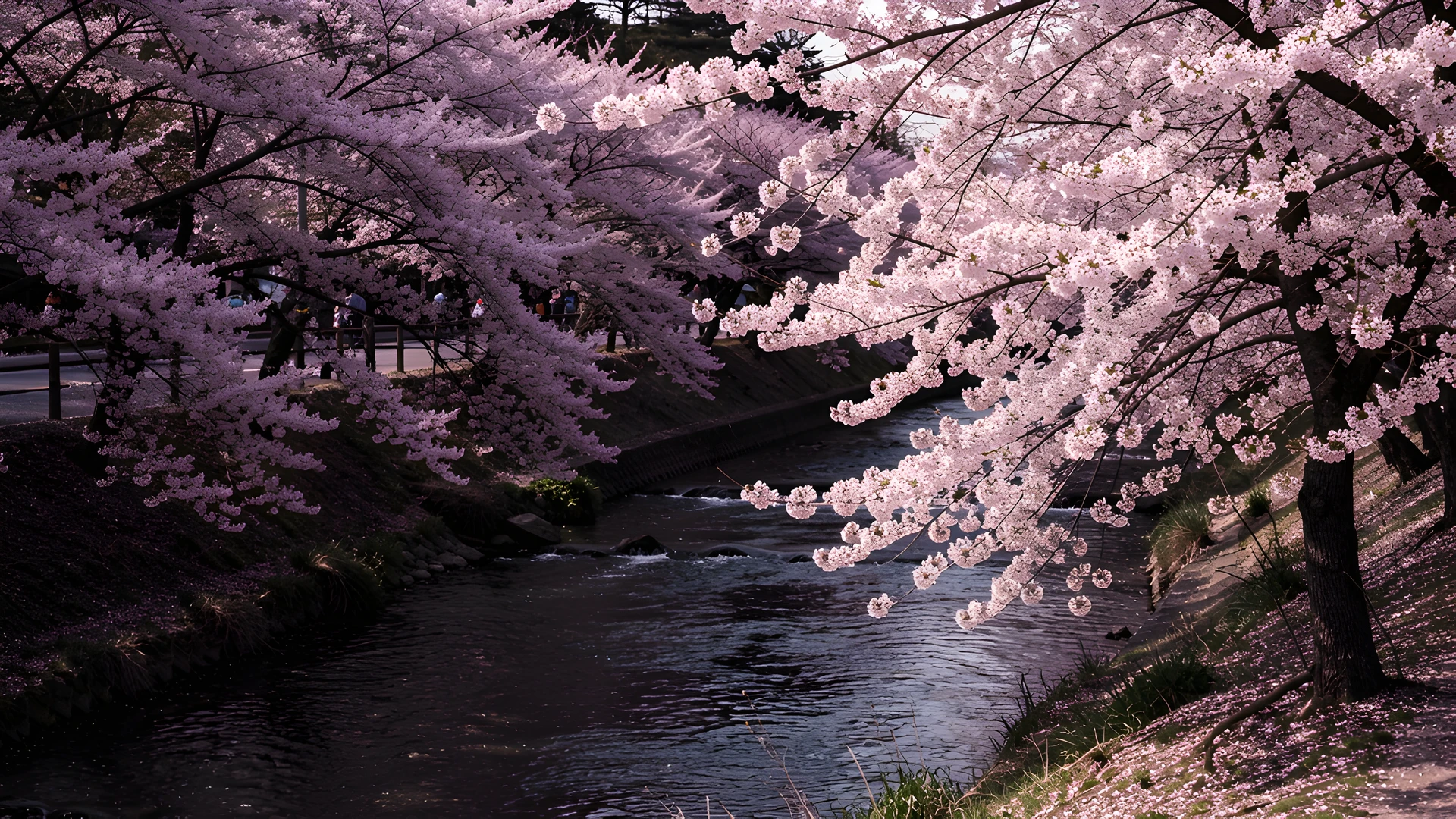 Cherry Blossom River