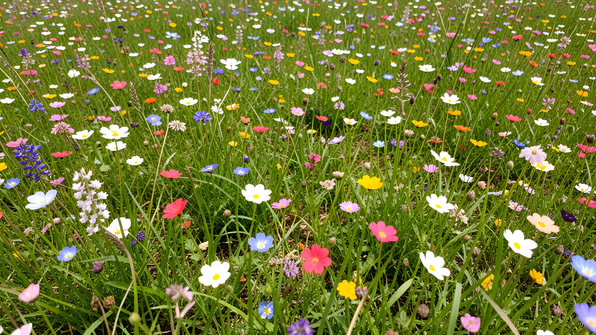 Blooming Meadow Scene