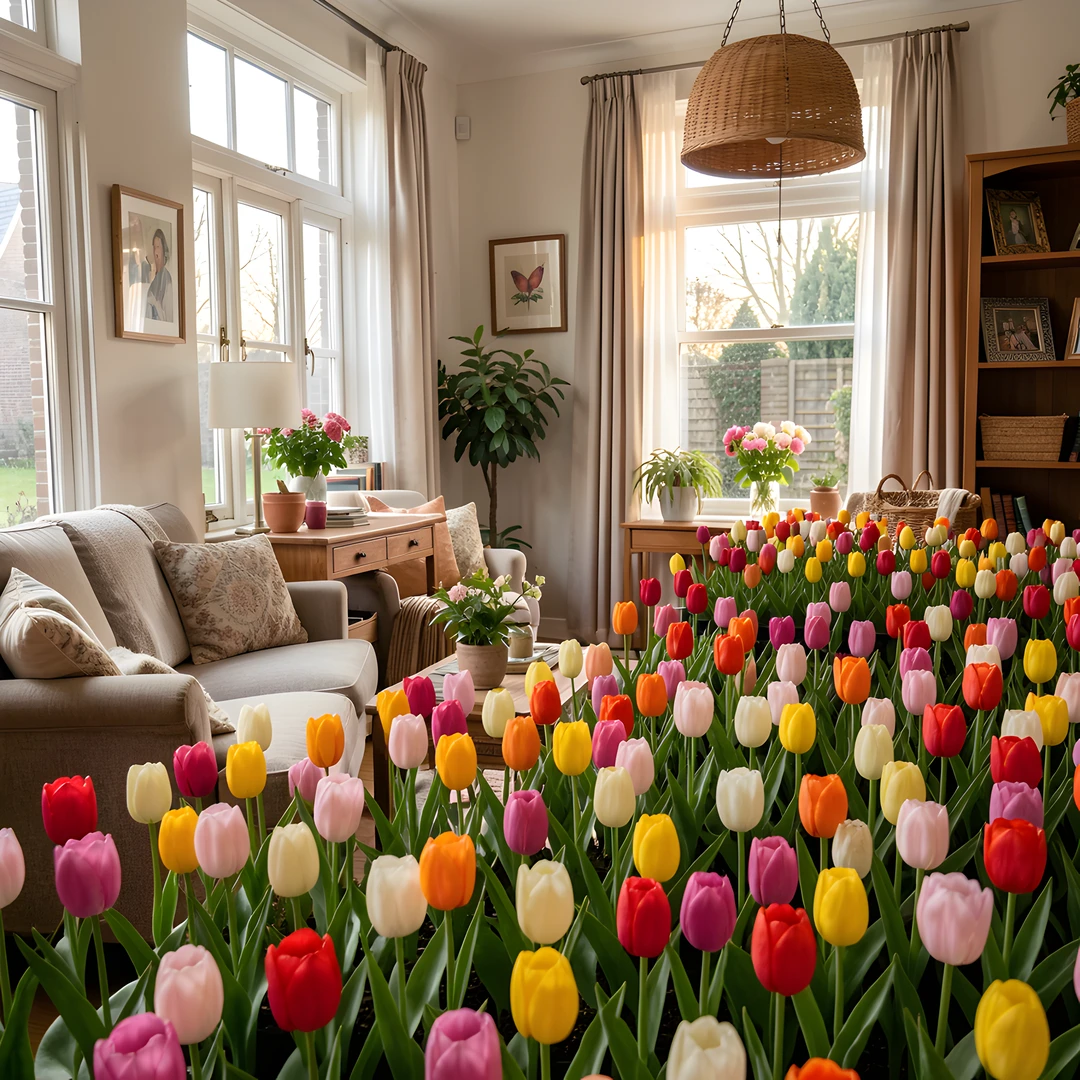 Tulip Field Scene