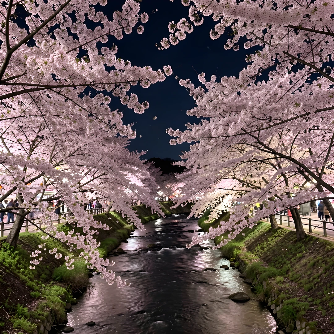 Cherry Blossom Night