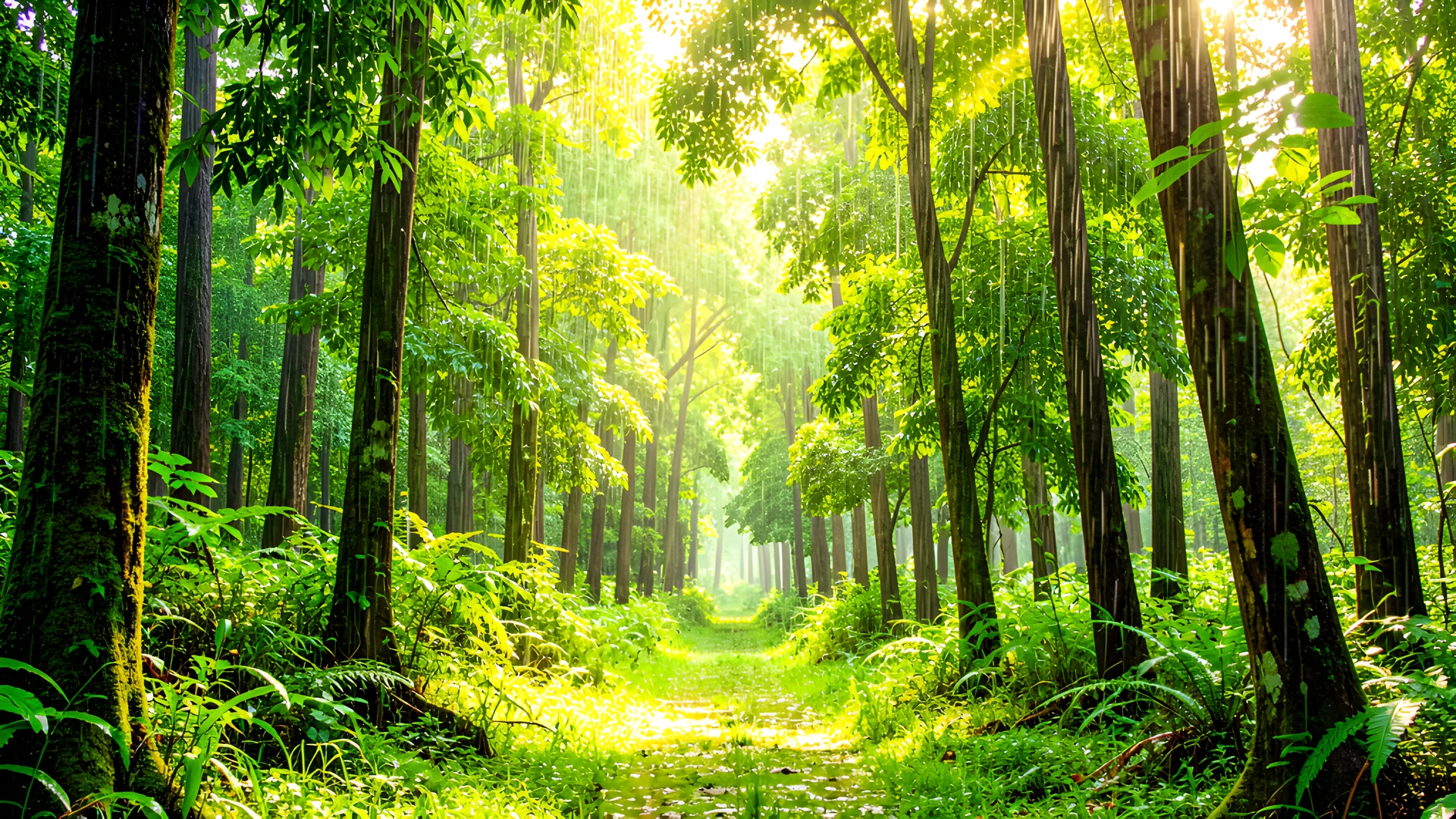 Rainy Forest Morning
