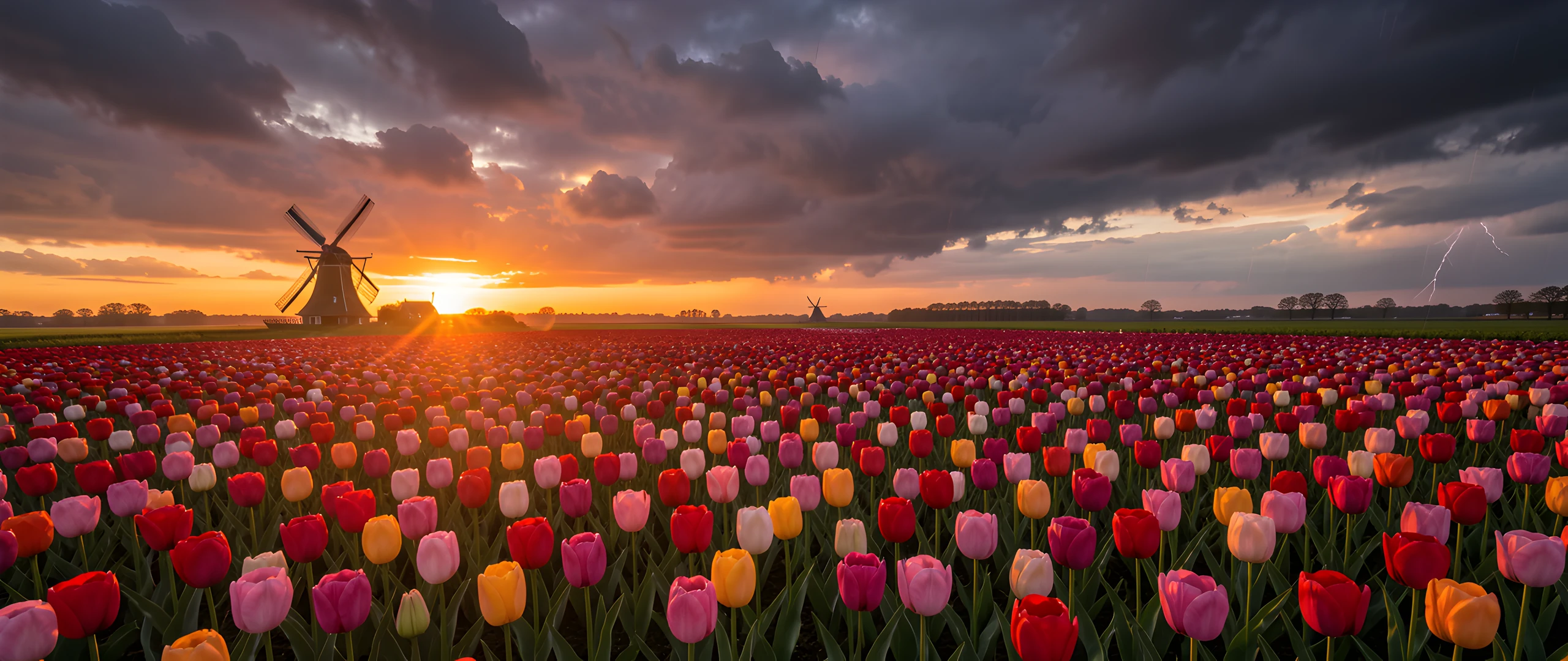 Tulip Sunset Storm