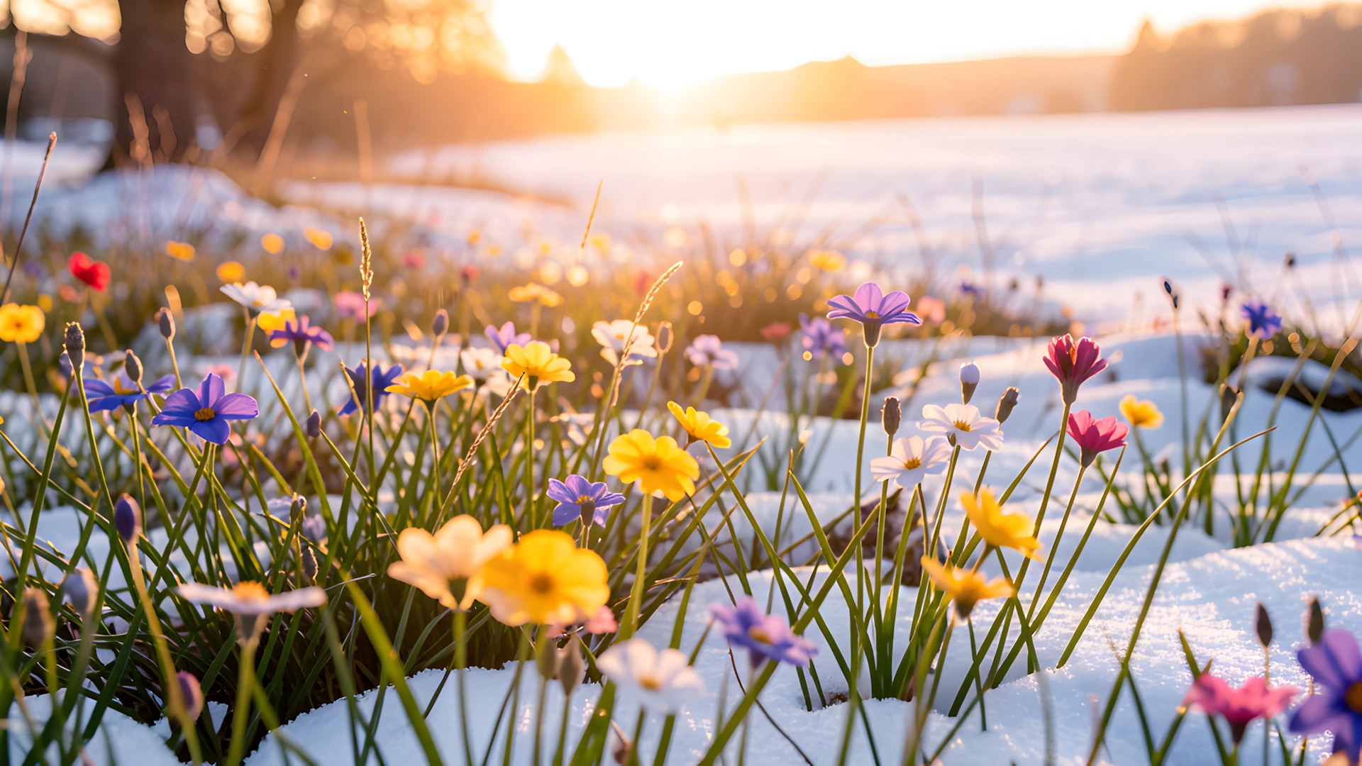 Frosted Petal Blooms