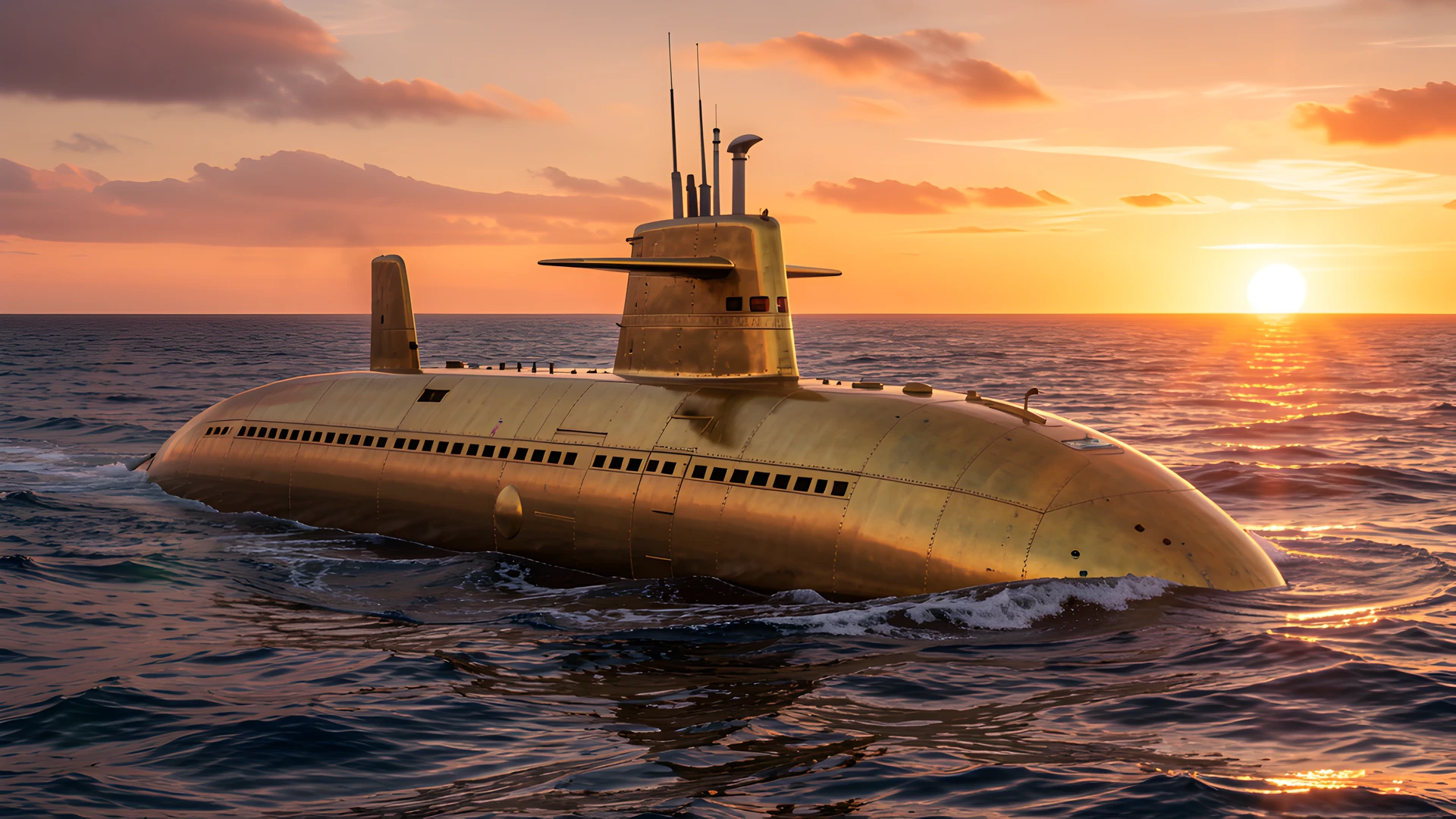 Golden Submarine Dive