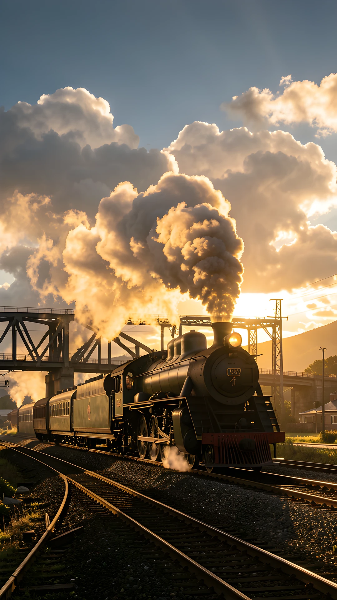 Railway Sunset Straw