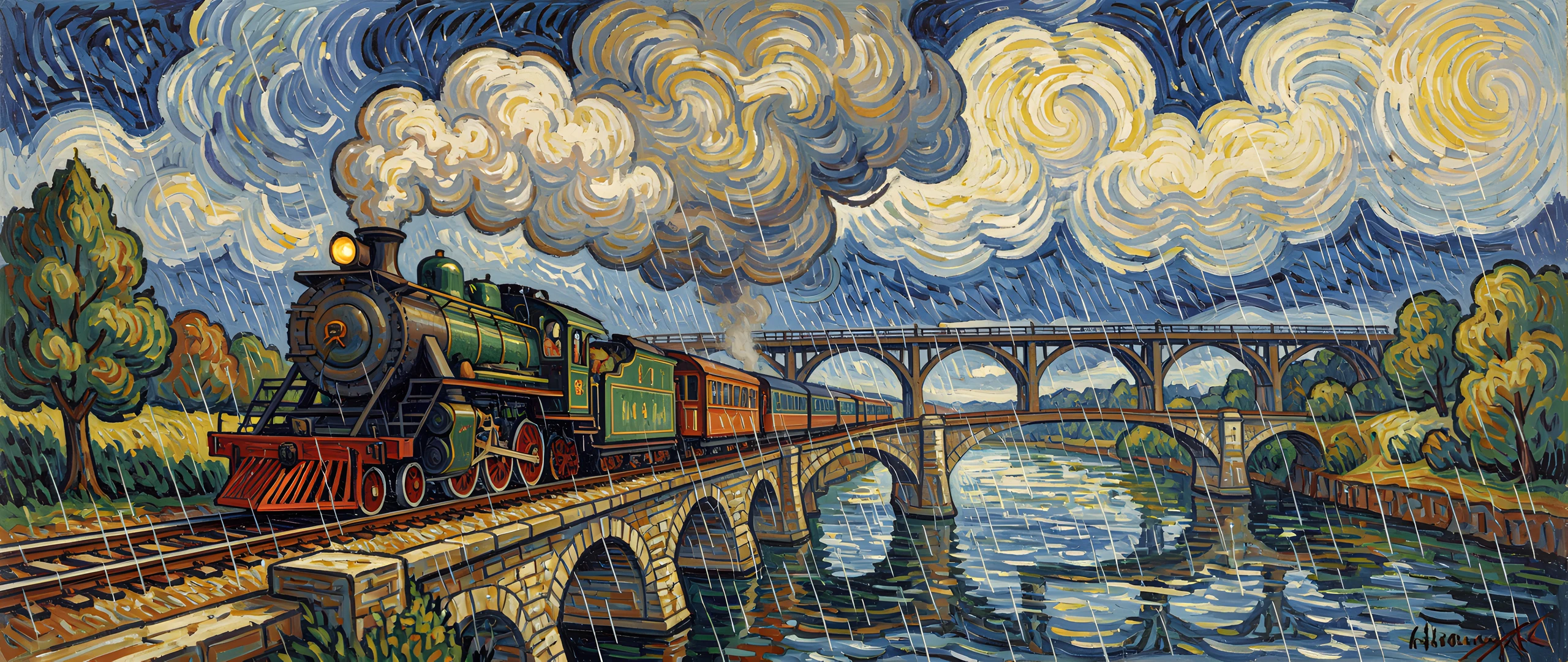 Cloudy Gogh Train