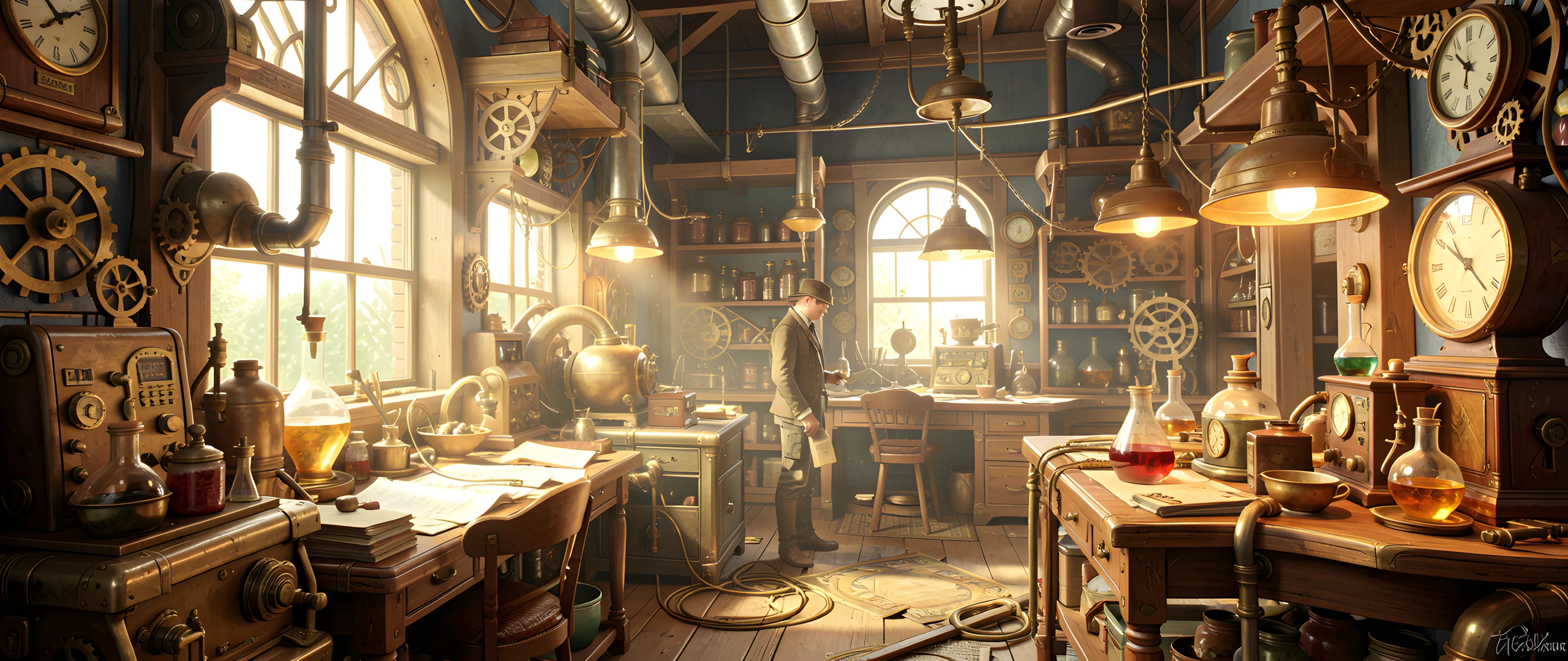 Steam Engine Clockwork