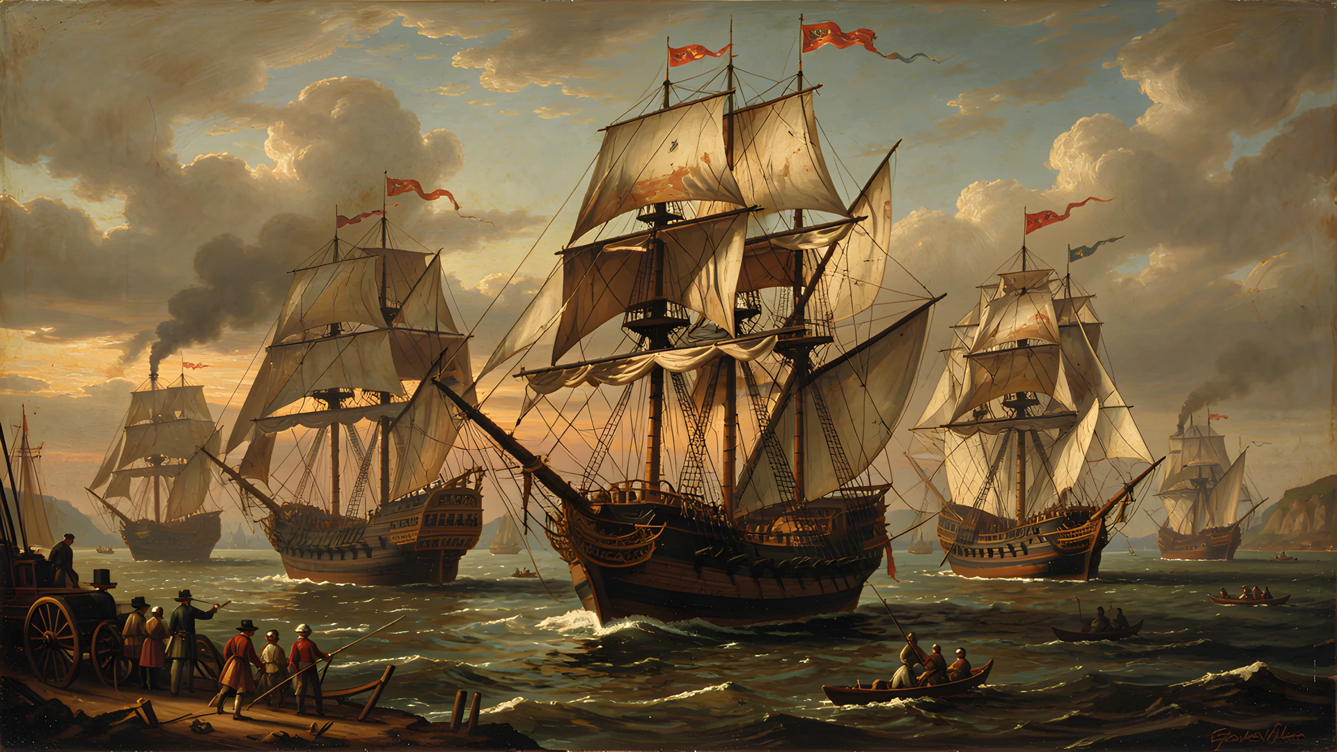 Gilded Skybound Vessels