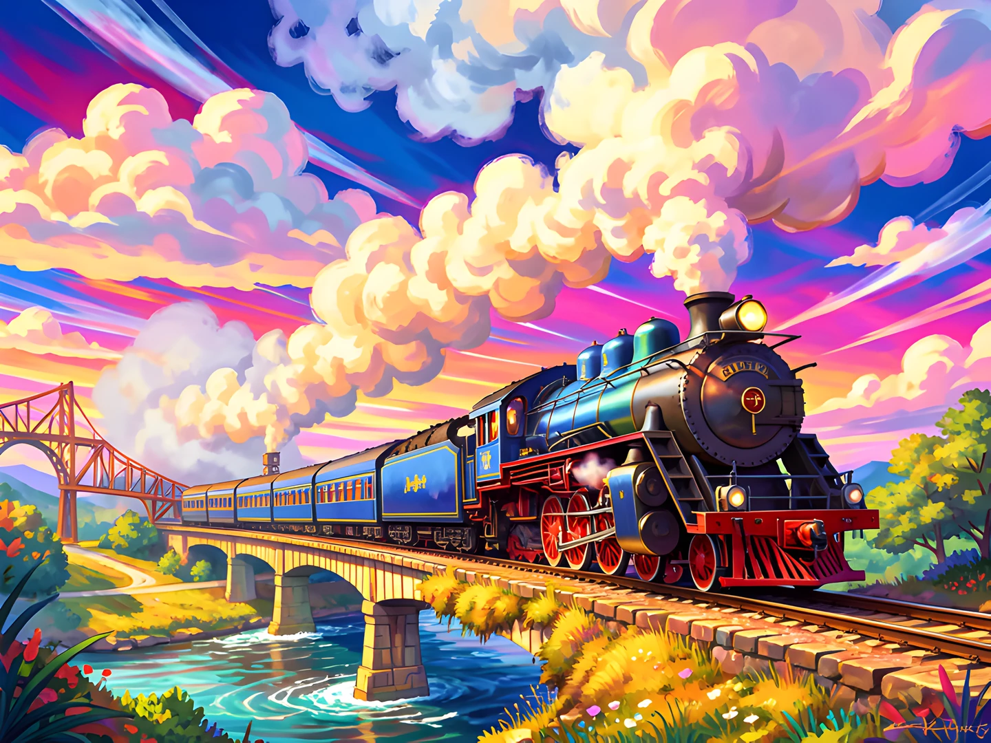 Rustic Train Station