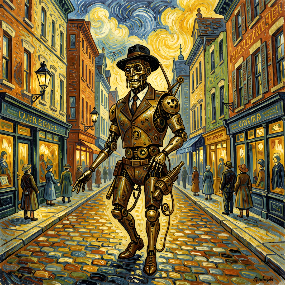 Gogh Cityscape Victorian