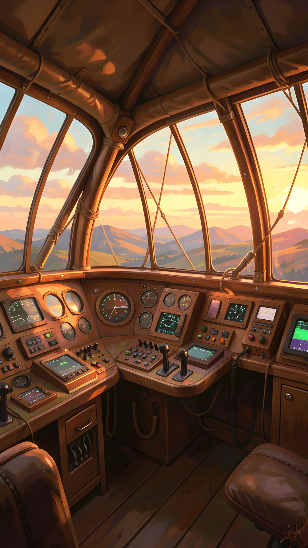 Cloudy Cabin Interior