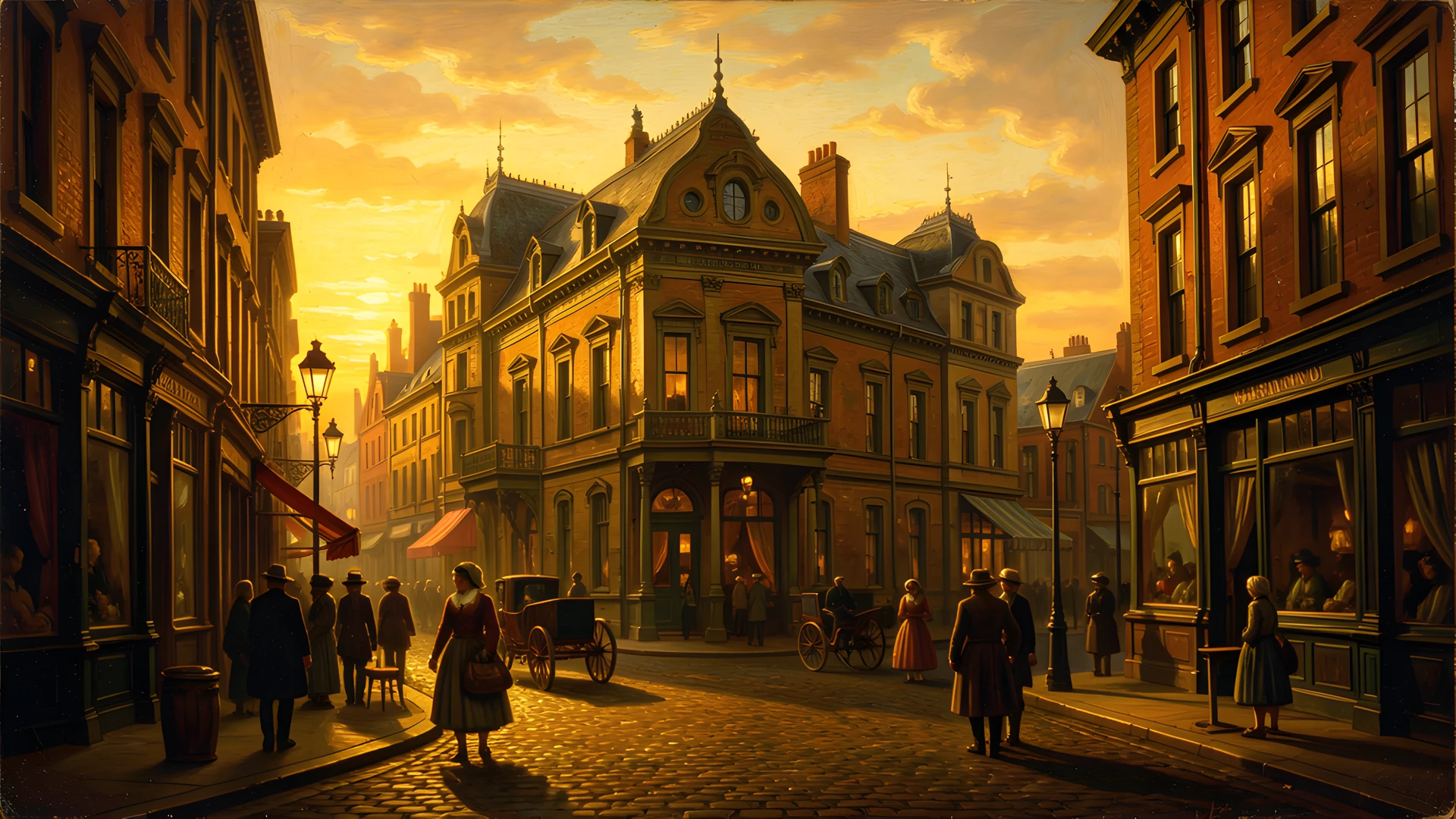 Steampunk City Scene
