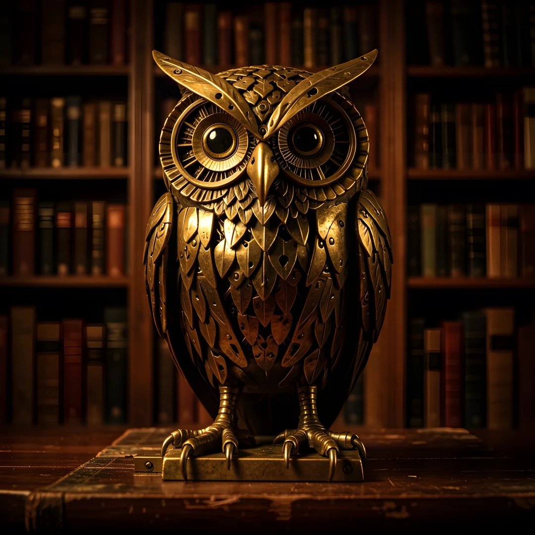Golden Study Scene