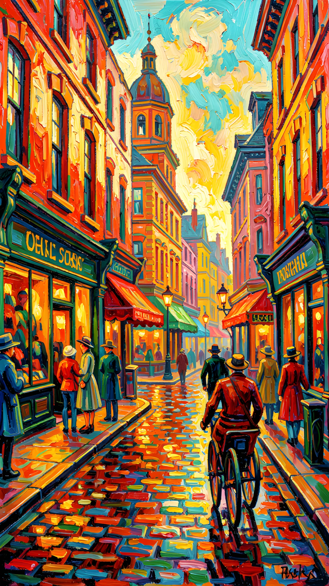 Impressionist Street Scene