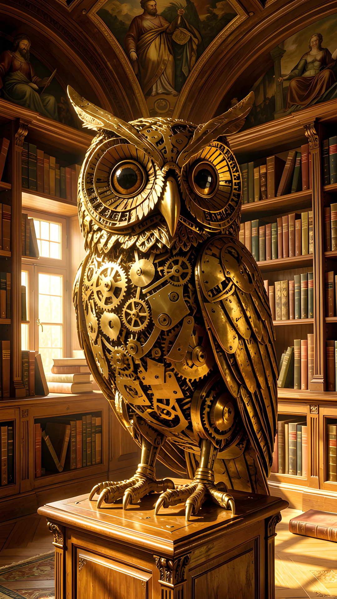 Golden Study Scene