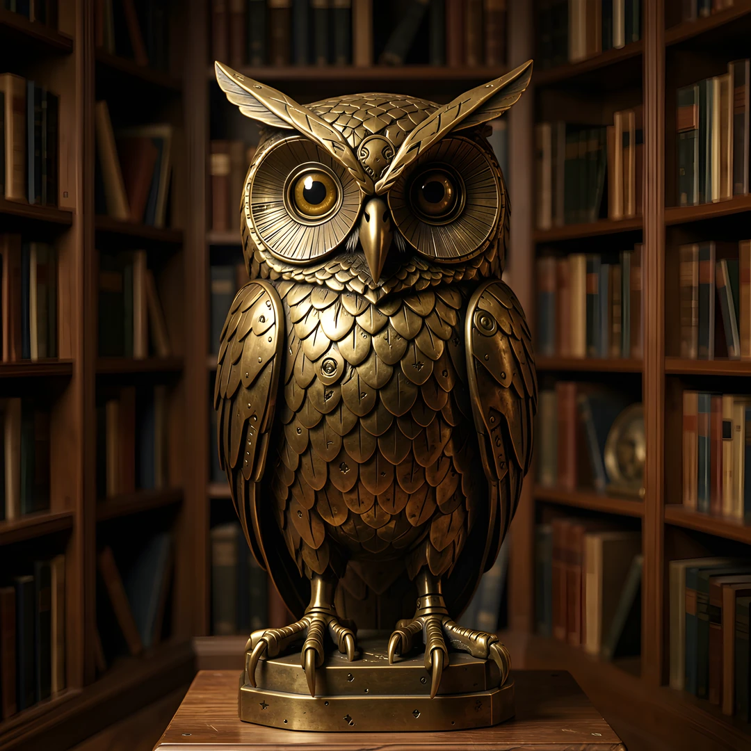 Steampunk Study Room