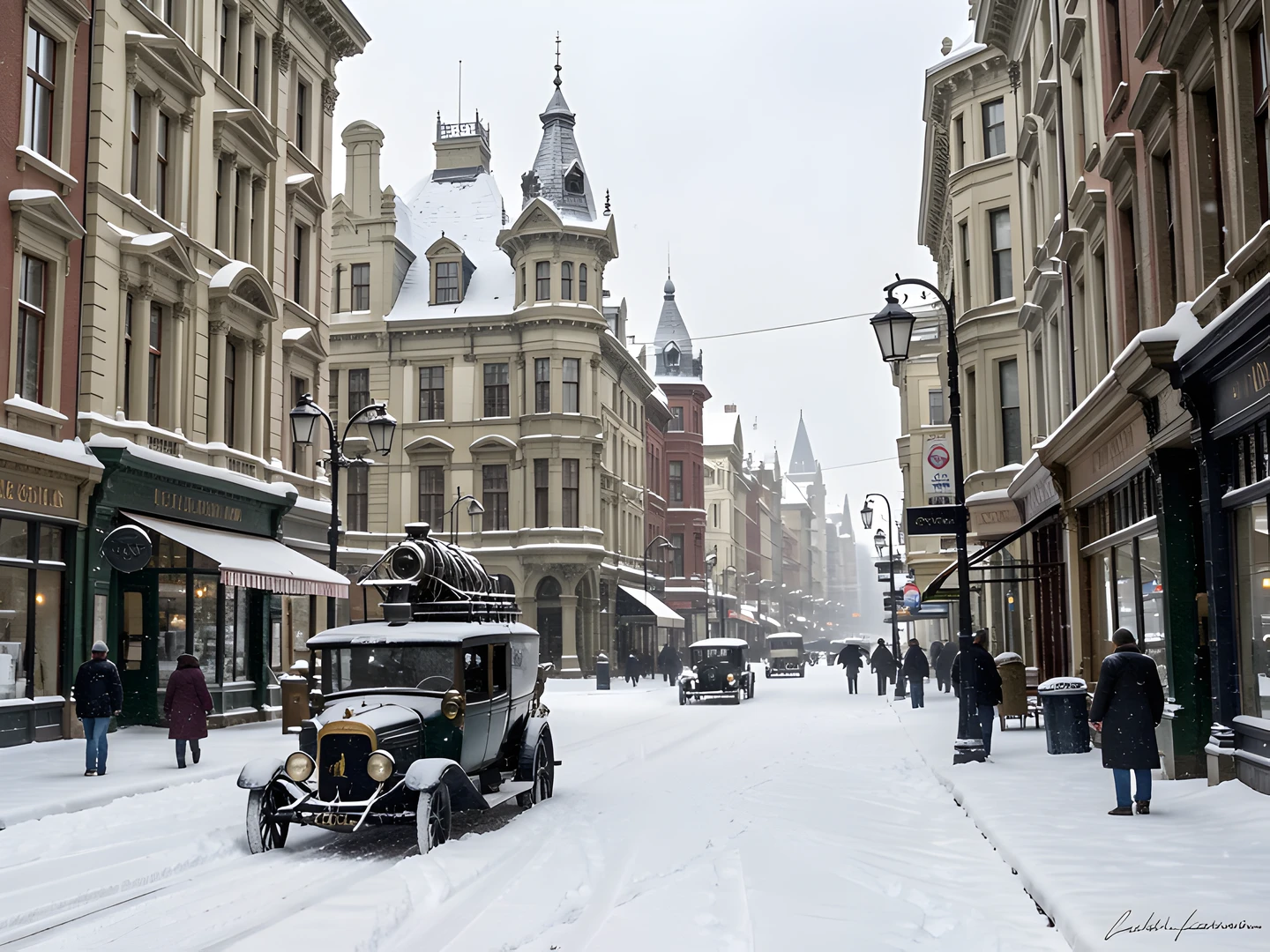 Steampunk Winter Night
