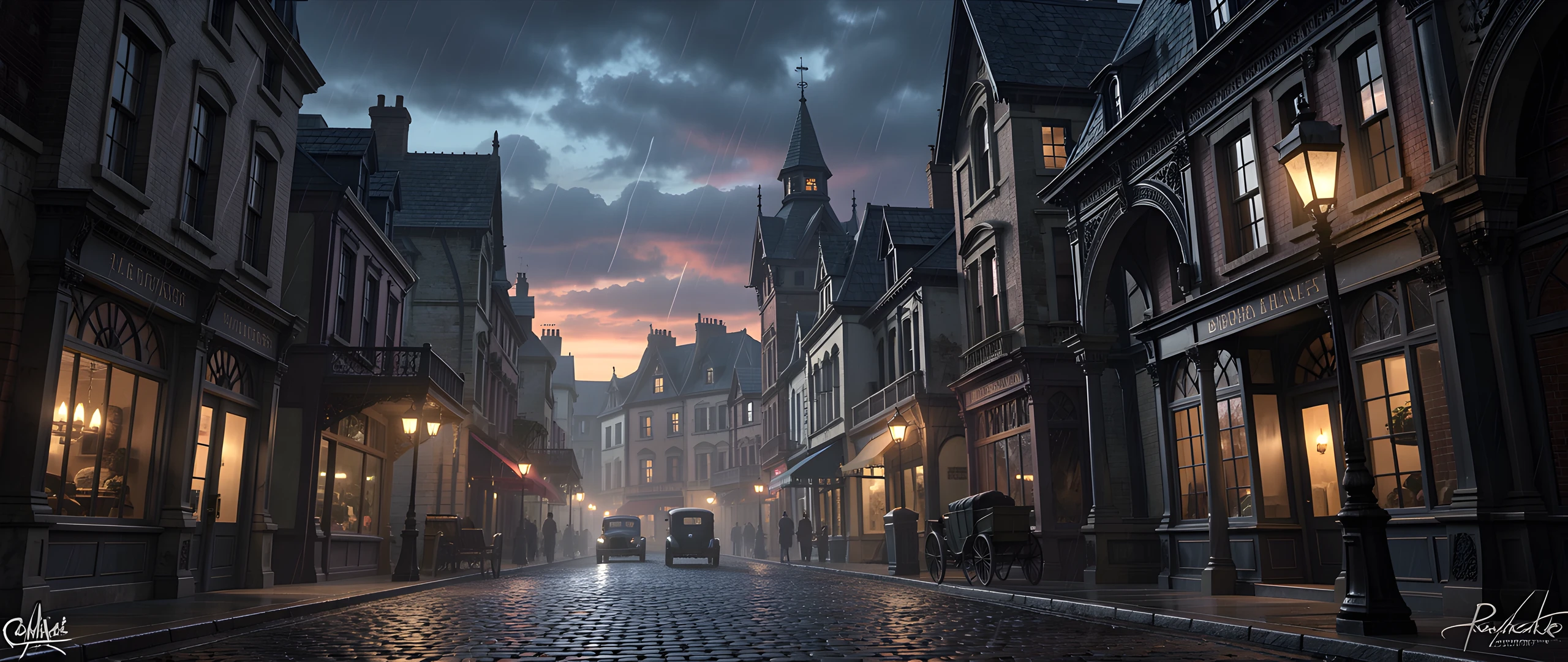 Clockwork Urban Sunset