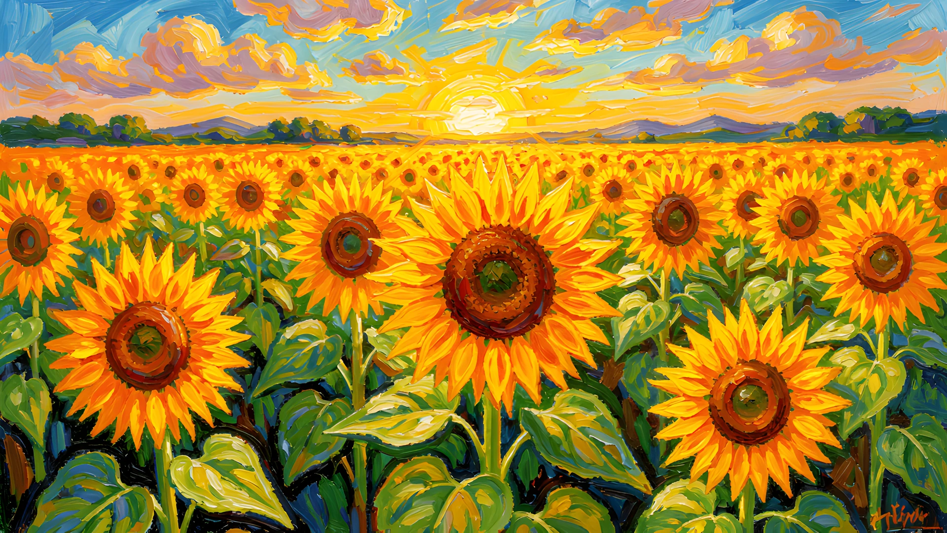 Impressionist Summer Field