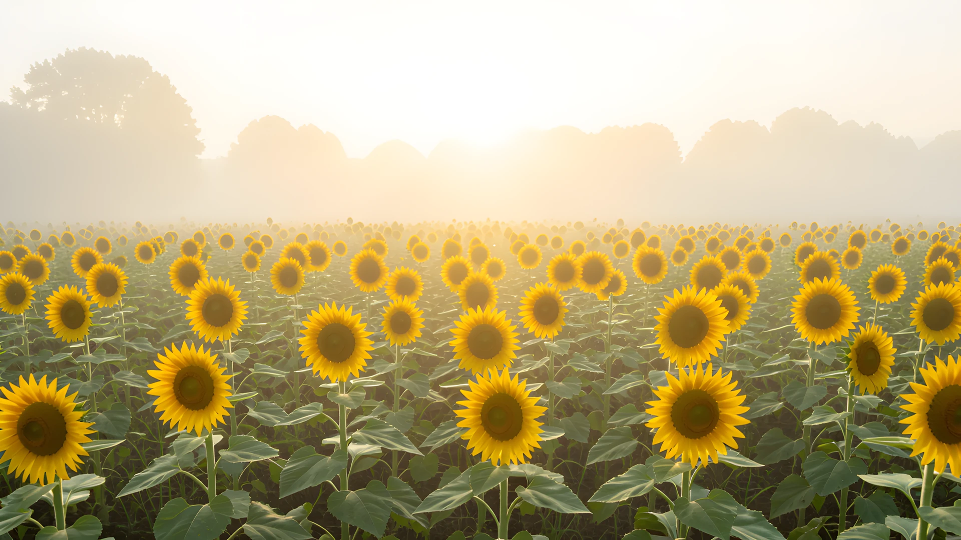 Sunflower Field Glow