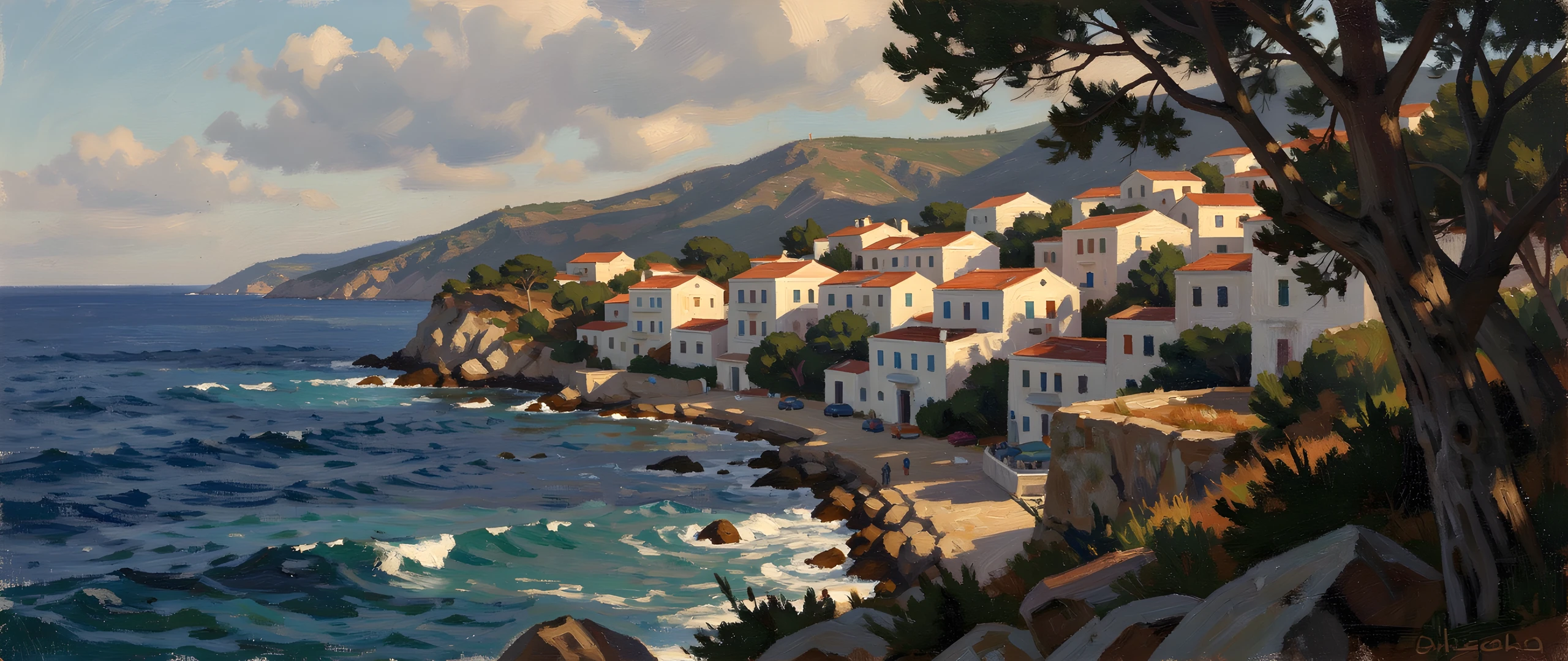 Greek Island Landscape