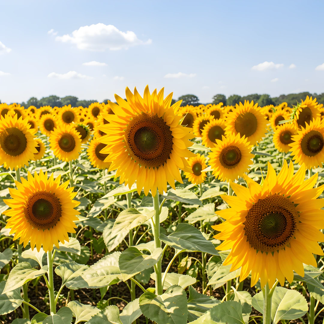 Vibrant Sunflower Field