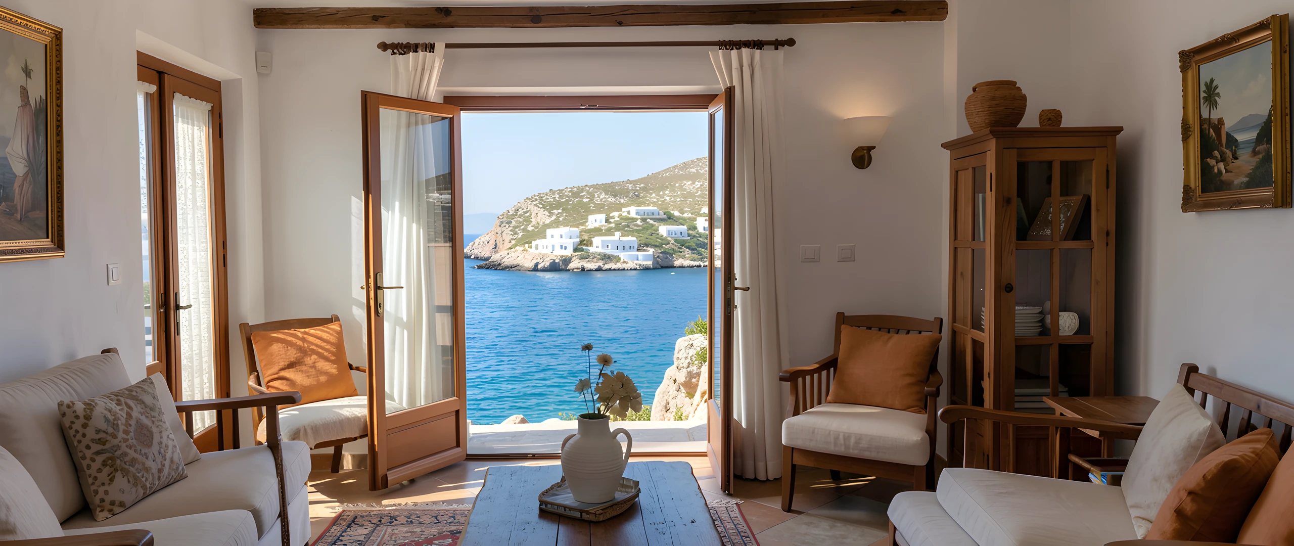 Greek Island Scene