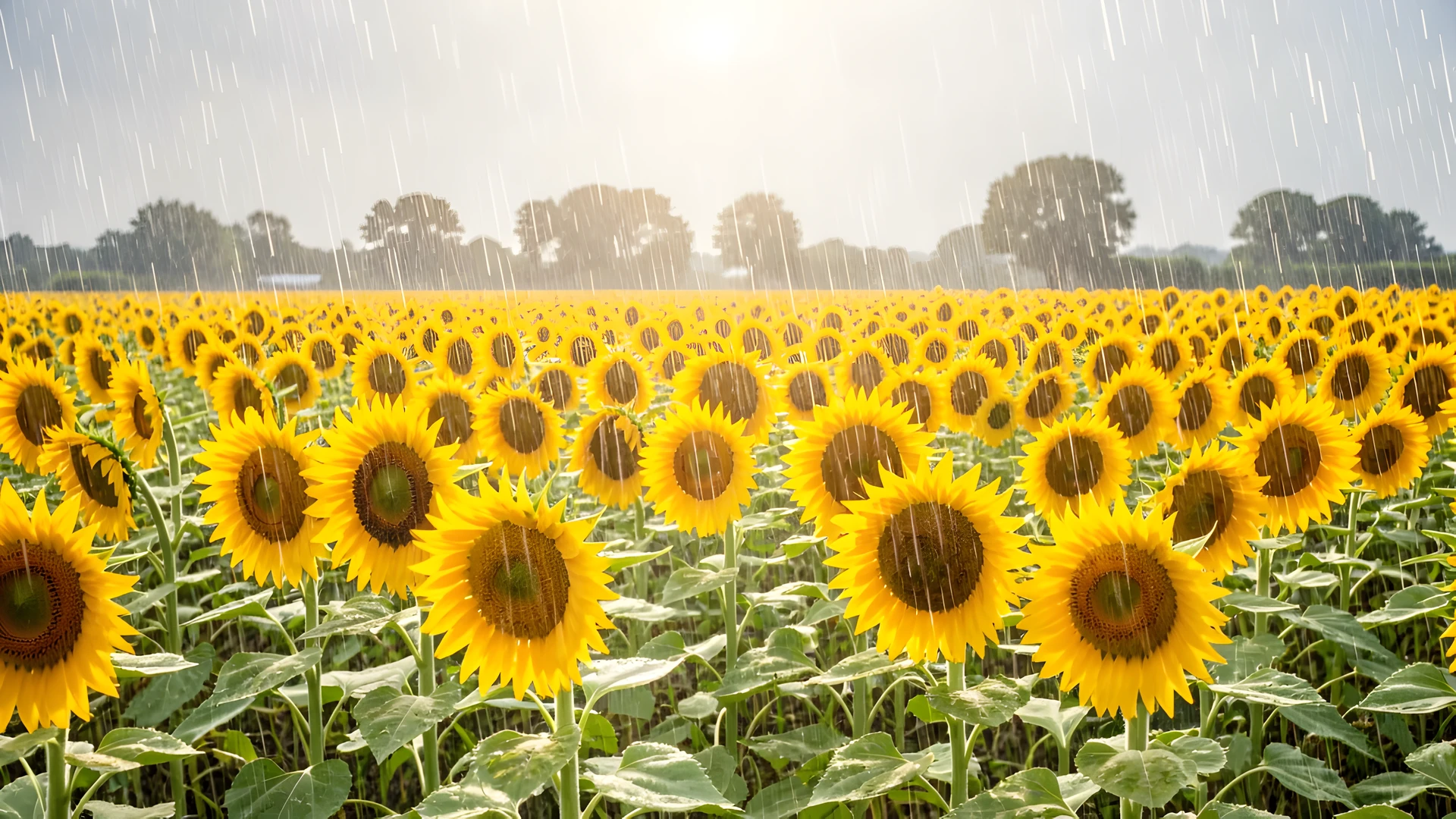 Sunflower Field Sky
