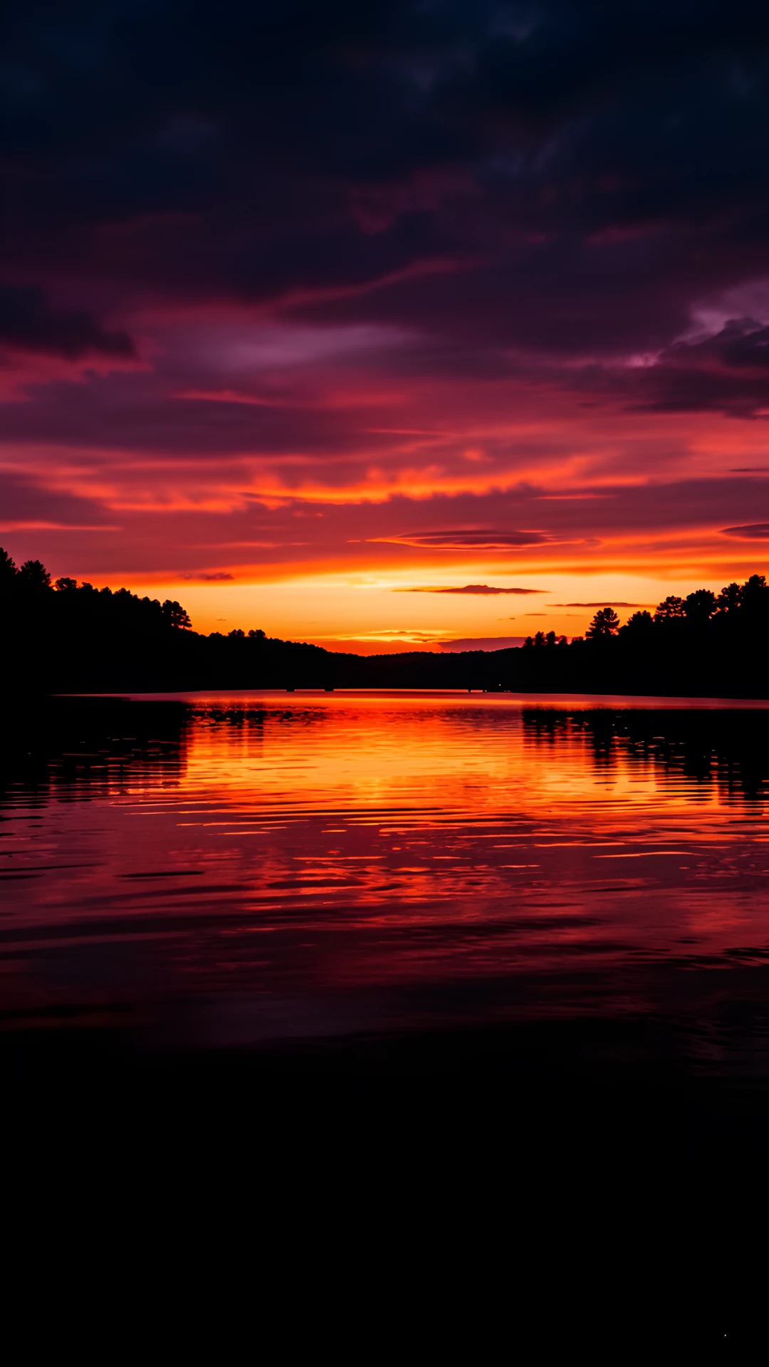 Moonlit Lake Night