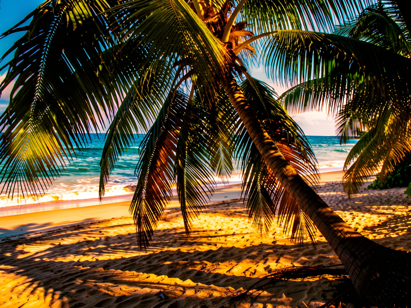 Island Sunset Desert