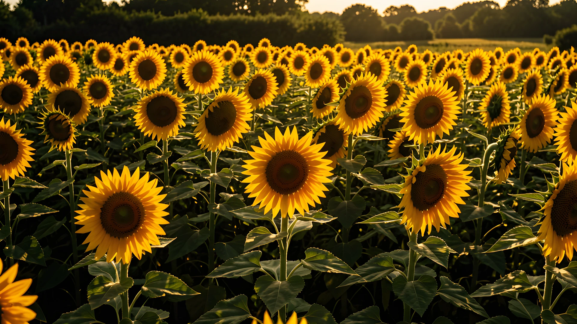 Golden Sunflower Field